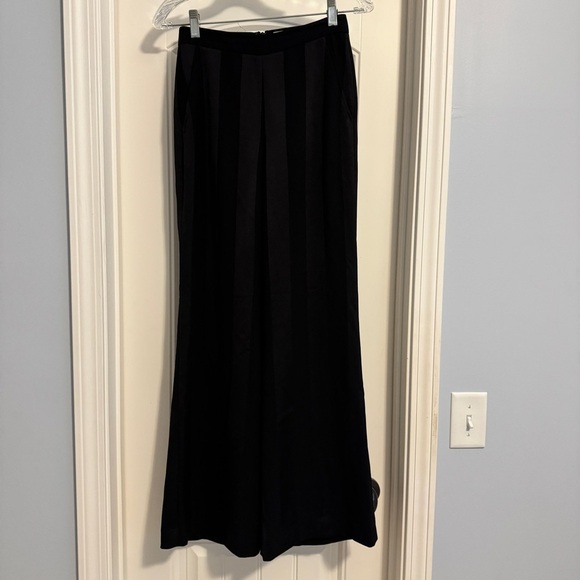 Rebecca Vallance 2 Black Stripe High Waist Wide Leg Pants Trousers Capsule - Picture 4 of 11